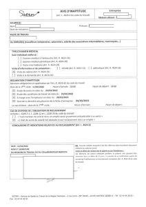 Droit du travail Inaptitude et Reclassement